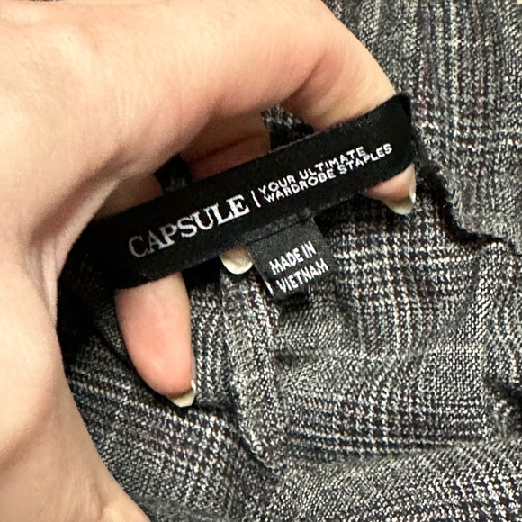 Capsule Collection Luxury Plaid Gray Suit Size 14 - Picture 8 of 8